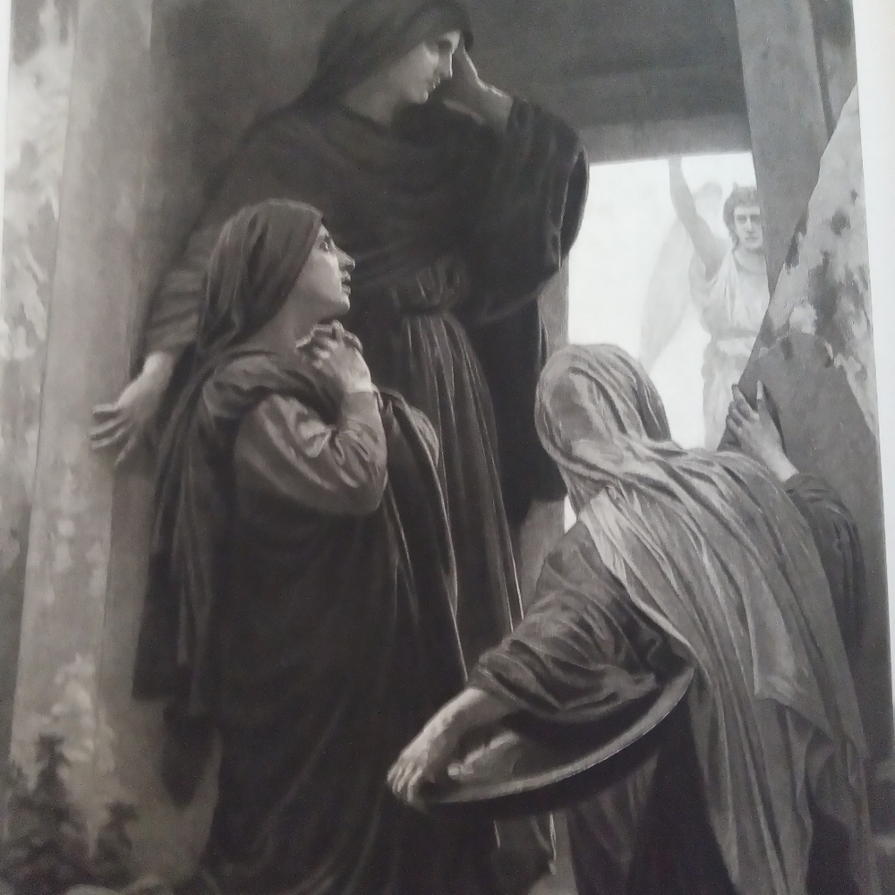 Classic Religious Art Print Antique Photogravure